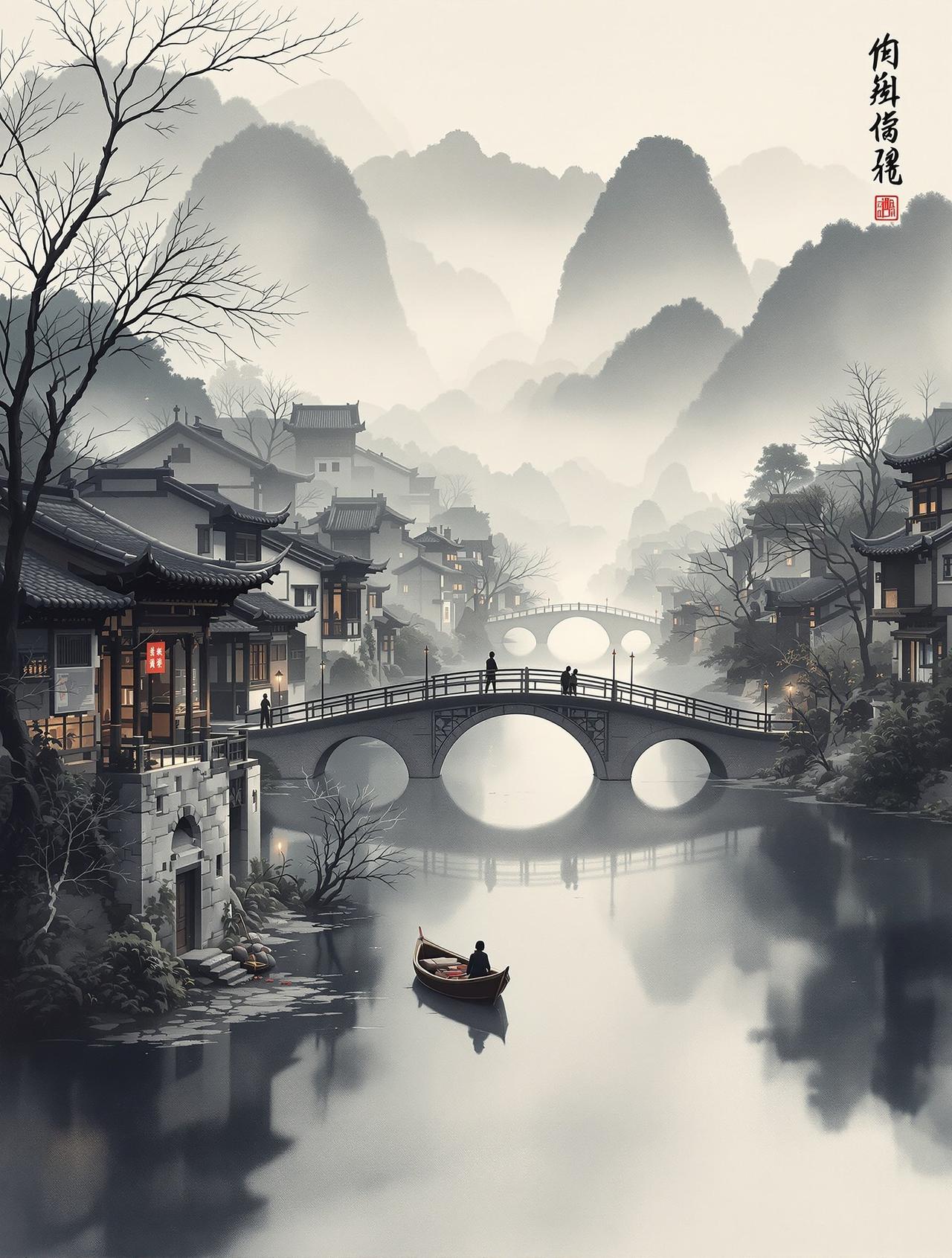 神马视频出品《水墨江南》人文纪录片官方海报